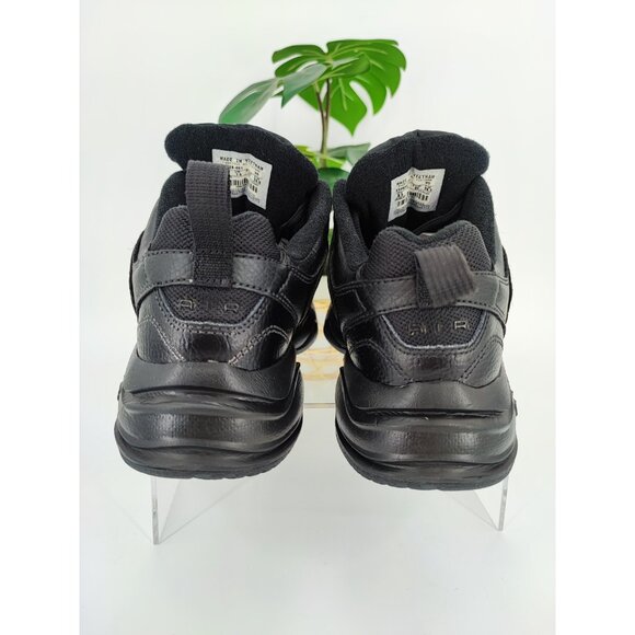 Nike Men's Air Monarch IV Black Leather Training Sneakers Size 8.5 US - Picture 3 of 8